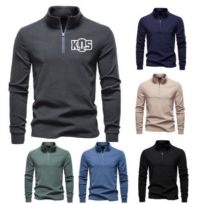 Adult Fleece Quarter-Zip Collar Sweatshirt