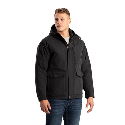 Berne® Apparel Men's Highland Quilt-Lined Micro-Duck Hooded Jacket