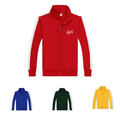 Bold Color Varsity Jacket