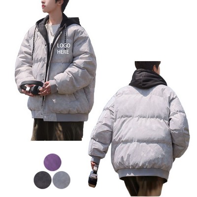 Men Winter Warm Versatile Stand Collar Duck Down Puffer Jacket Coat